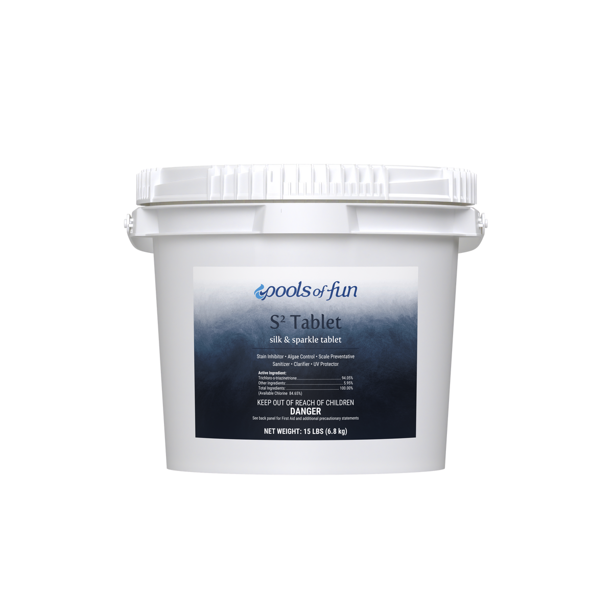 Pools of Fun - S2 Silk & Sparkle Chlorine Tab 15# Bucket