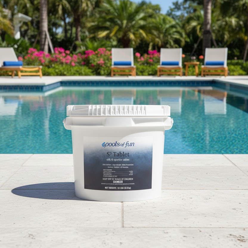 Pools of Fun - S2 Silk & Sparkle Chlorine Tab 15# Bucket