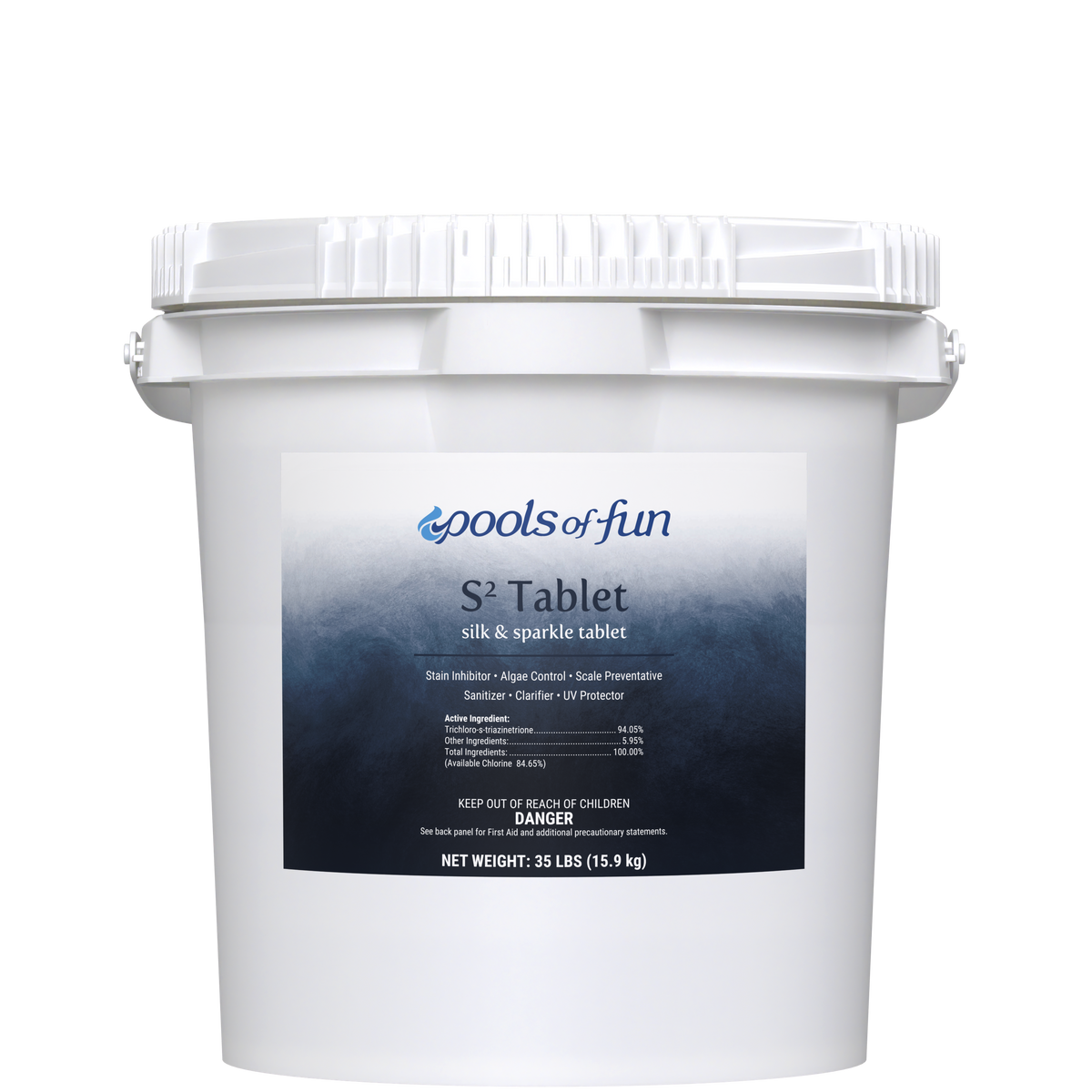 Pools of Fun - S2 Silk & Sparkle Chlorine Tab 35# Bucket