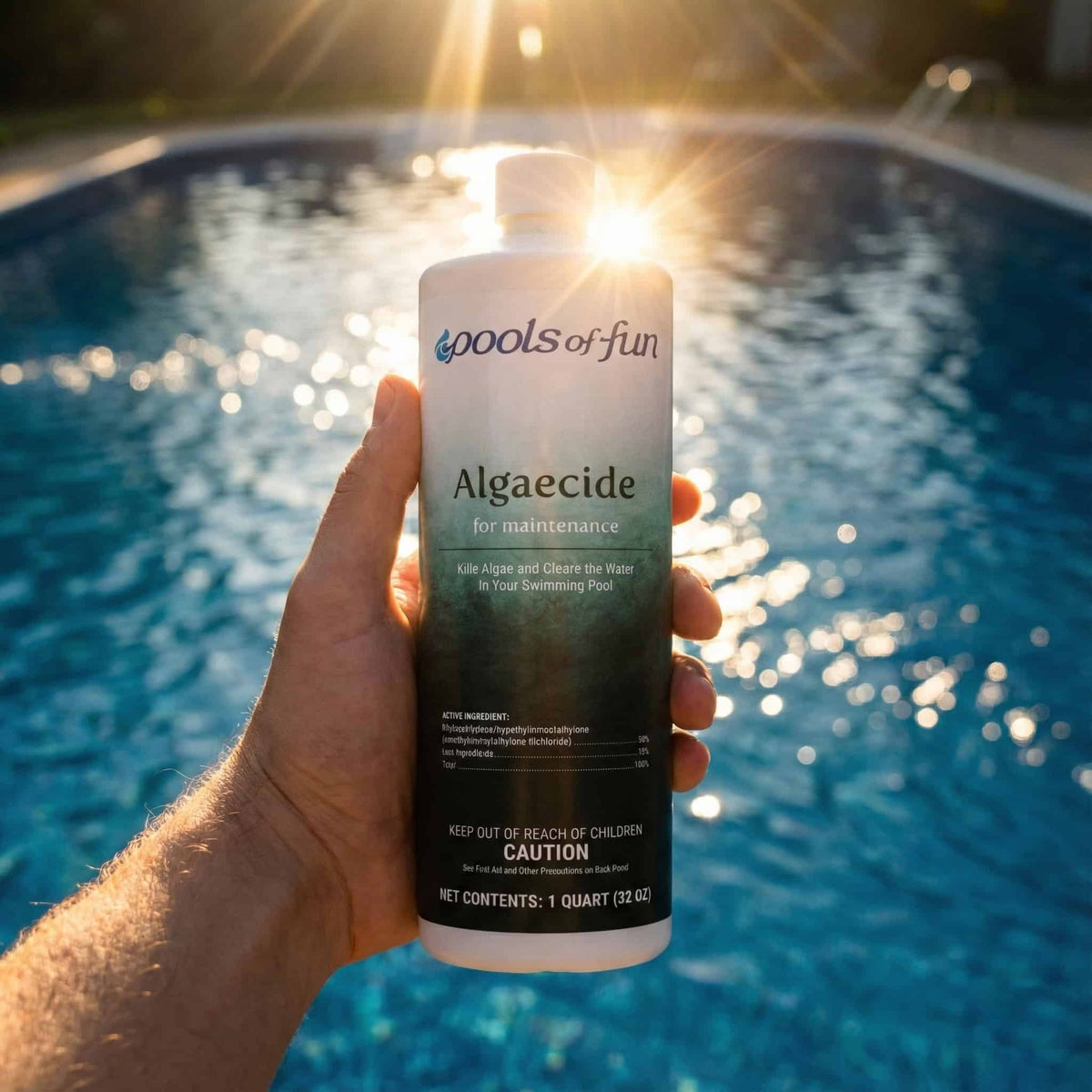 Pools of Fun - Algaecide for Maintenance 1 Qt