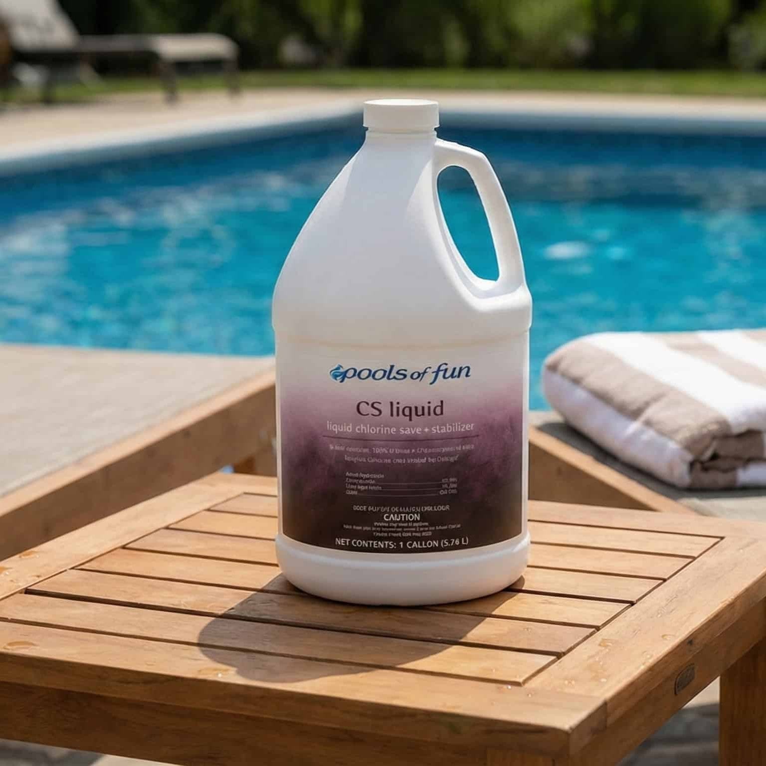 Pools of Fun - CS Liquid Chlorine Save - Stabilizer 1 Gal