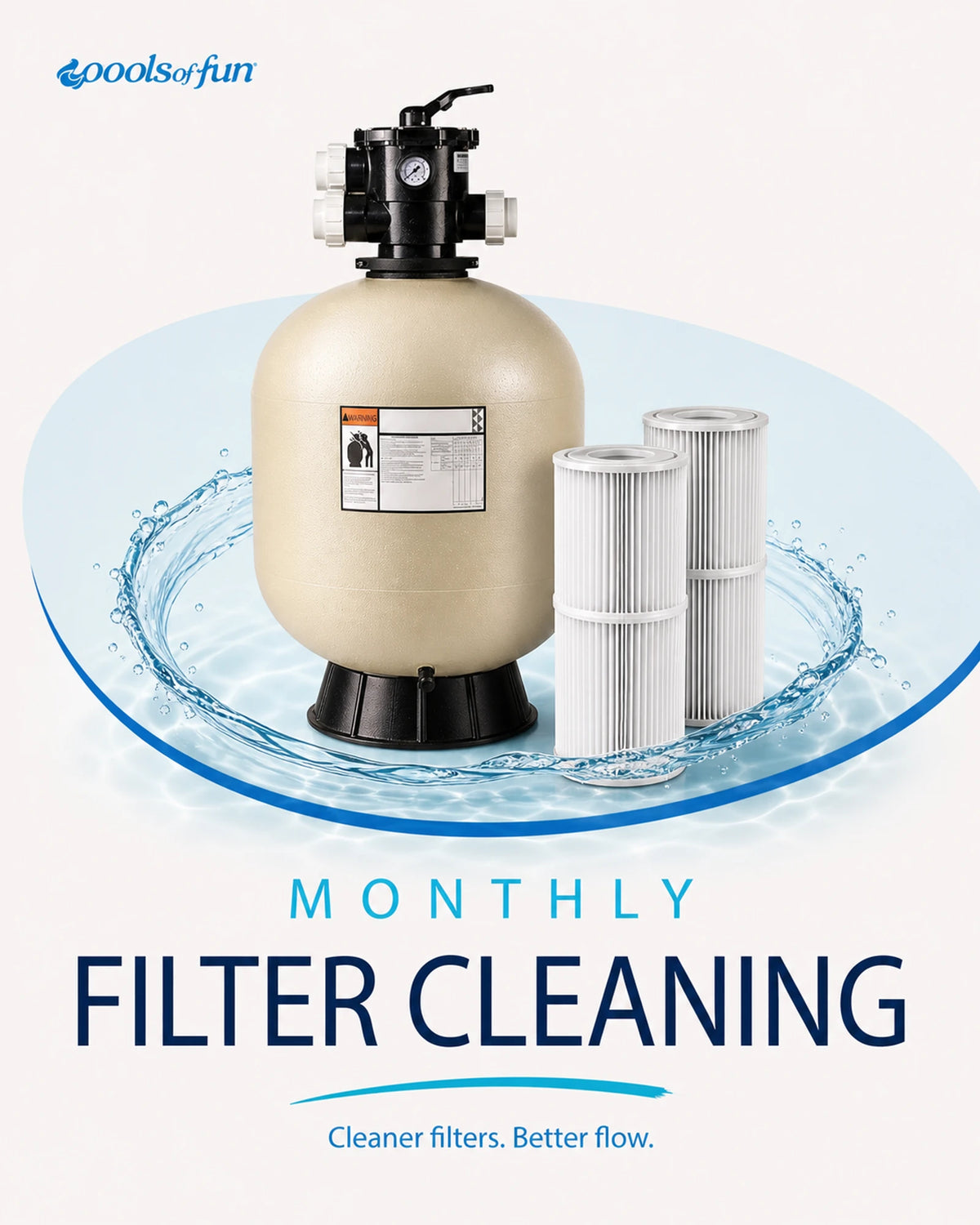 Pool Monthly Filter Cleaning