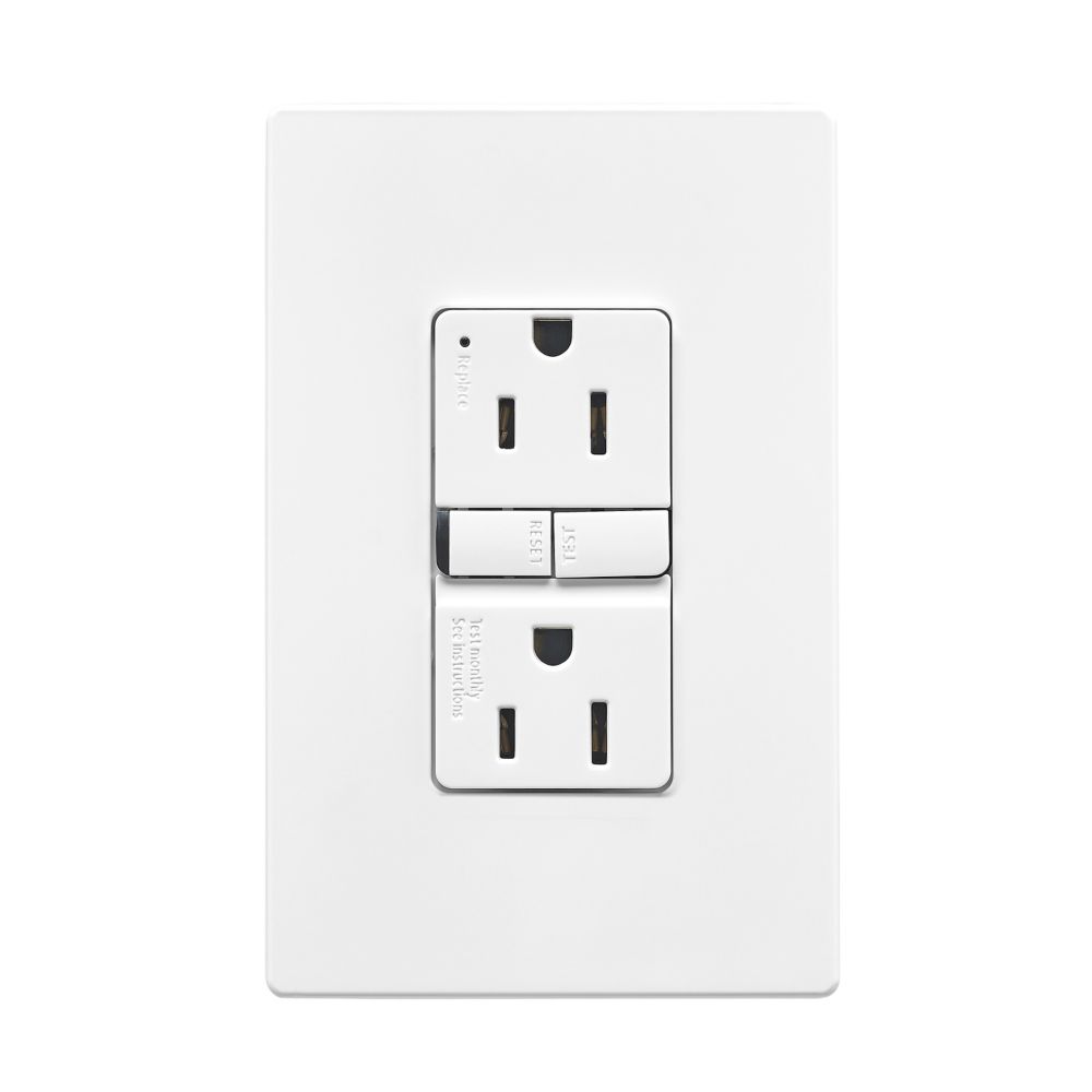 SELF TEST GFCI W/ WALLPLATE