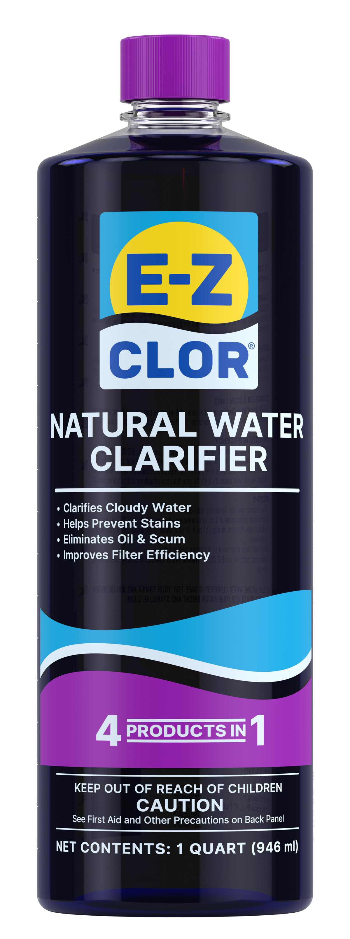 E-Z Clor Natural Water Clarifier 1 Qt