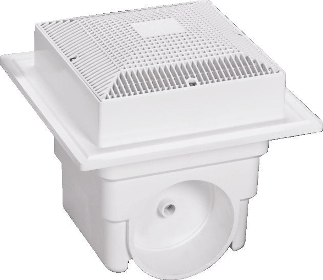 12"x12" DOMED WHT SUMP & GRATE