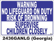 GEORGIA NO LIFEGUARD ON DUTY