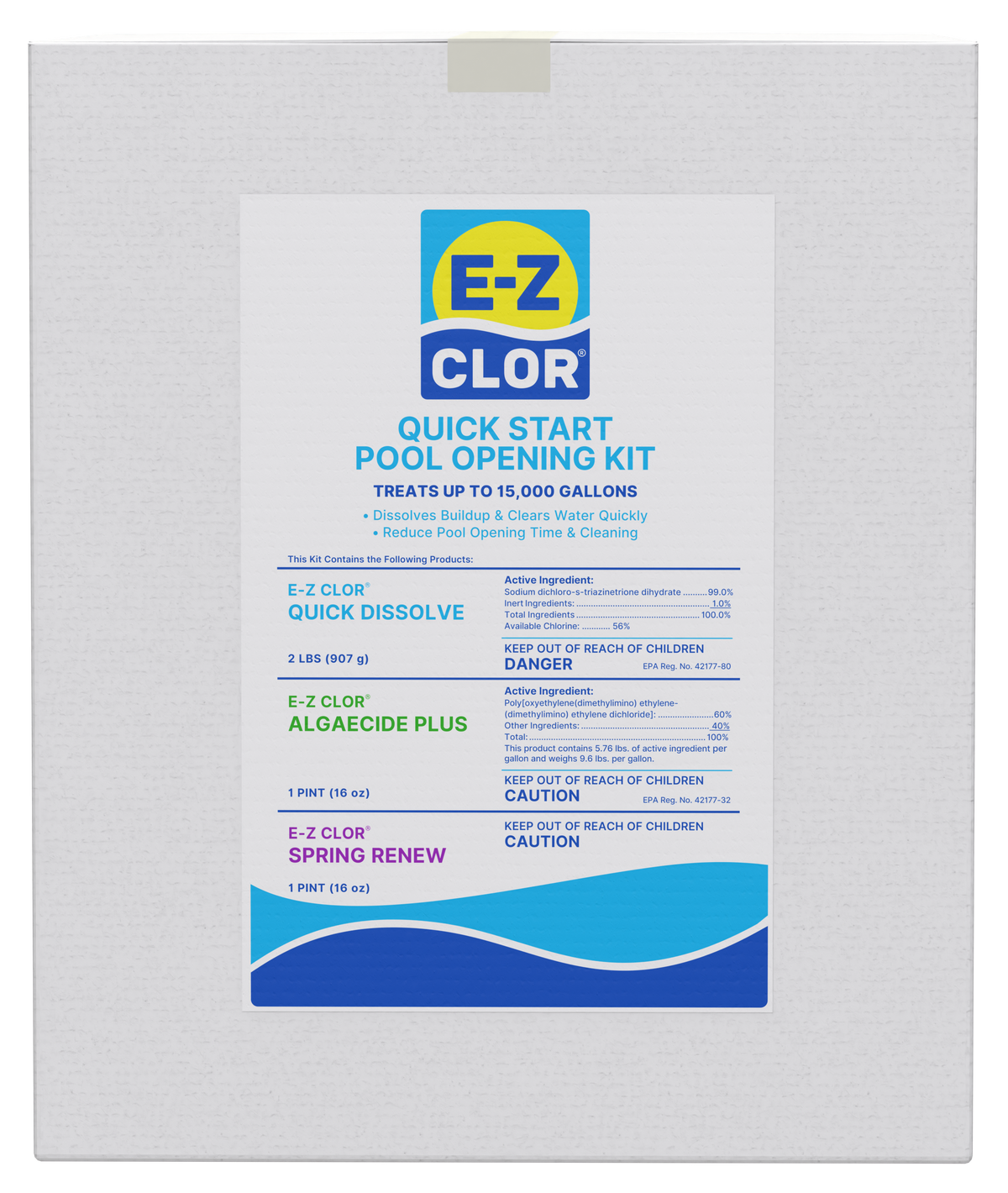 Clor Pool E-Z Clor Quick Start Pool Opening Kit - 15k Gallon – Pools of Fun