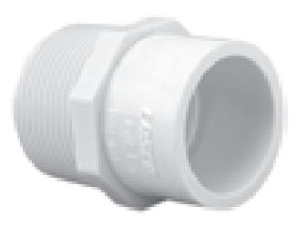 2"x1-1/2" RED MALE ADAPTER