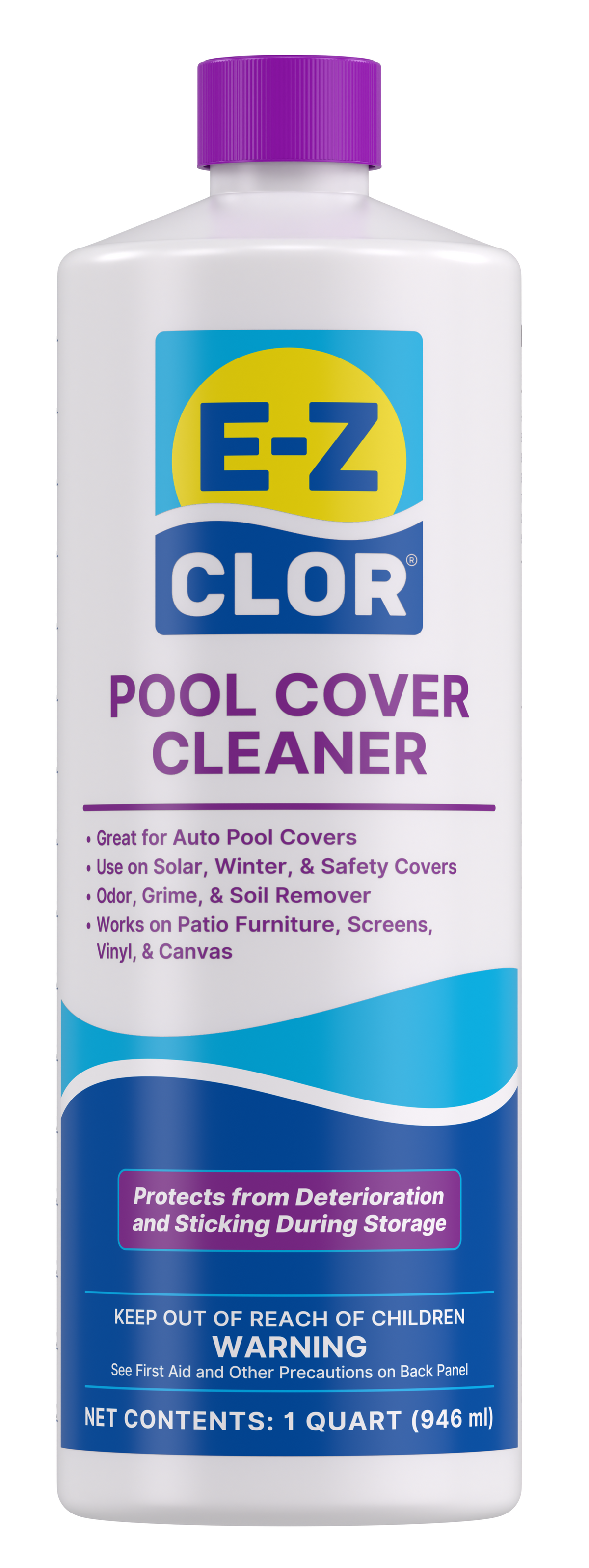 E-Z Clor Pool Cover Cleaner 1 Qt