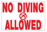 TEXAS SIGN NO DIVING ALLOWED