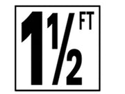 1 1/2 FT DEPTH MARKER