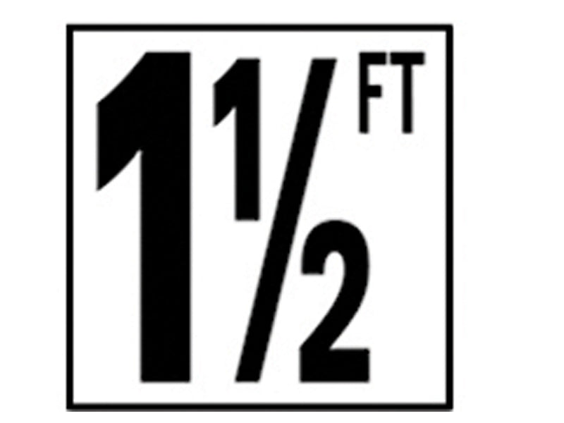 1 1/2 FT DEPTH MARKER