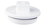 2" PLUG W/ ORING WHT