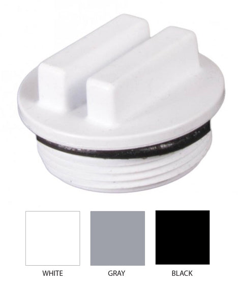 1.5" WINTER PLUG W/ O-RING WHT (Generic 1022C)