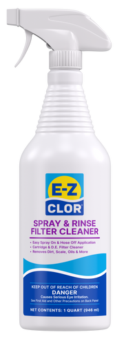 E-Z Clor Spray N Rinse Filter Cleaner 1 Qt Spray Bottle