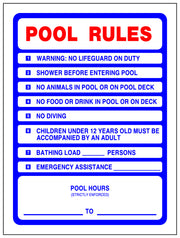 SIGN POOL RULES