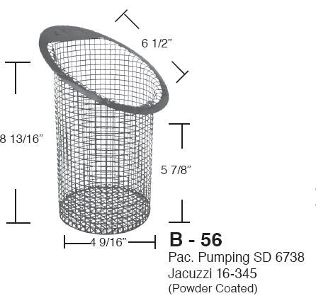 METAL SLANT TOP BASKET