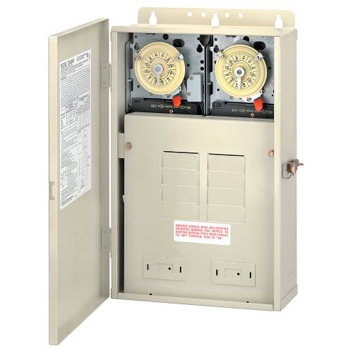 DUAL TIMER W/100 AMP CTR 240V