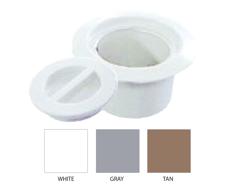 WHT VOLLEYBALL CAP & FLANGE