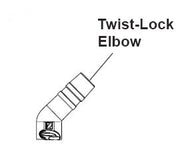 45d EXTENDED TWIST LOCK ELBOW
