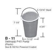 PLASTIC SLANT TOP BASKET
