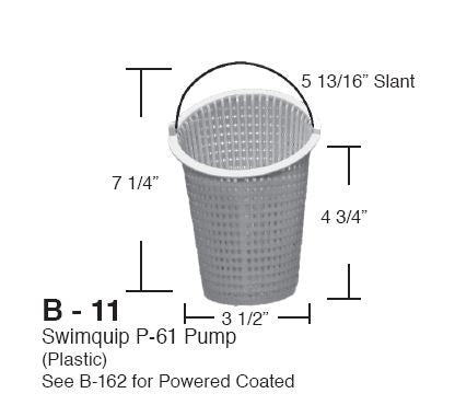 PLASTIC SLANT TOP BASKET