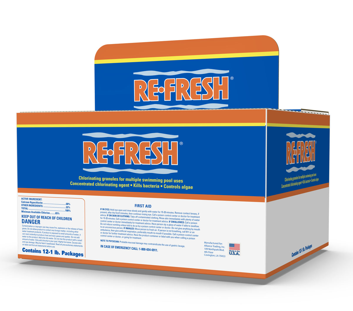 Re-Fresh 68% Cal-Hypo 1# Pouch