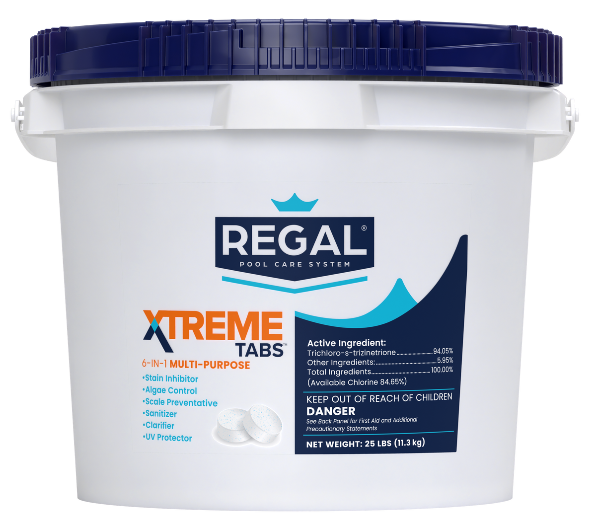 Regal 25 lb 3" Xtreme Wrapped Tabs Pail