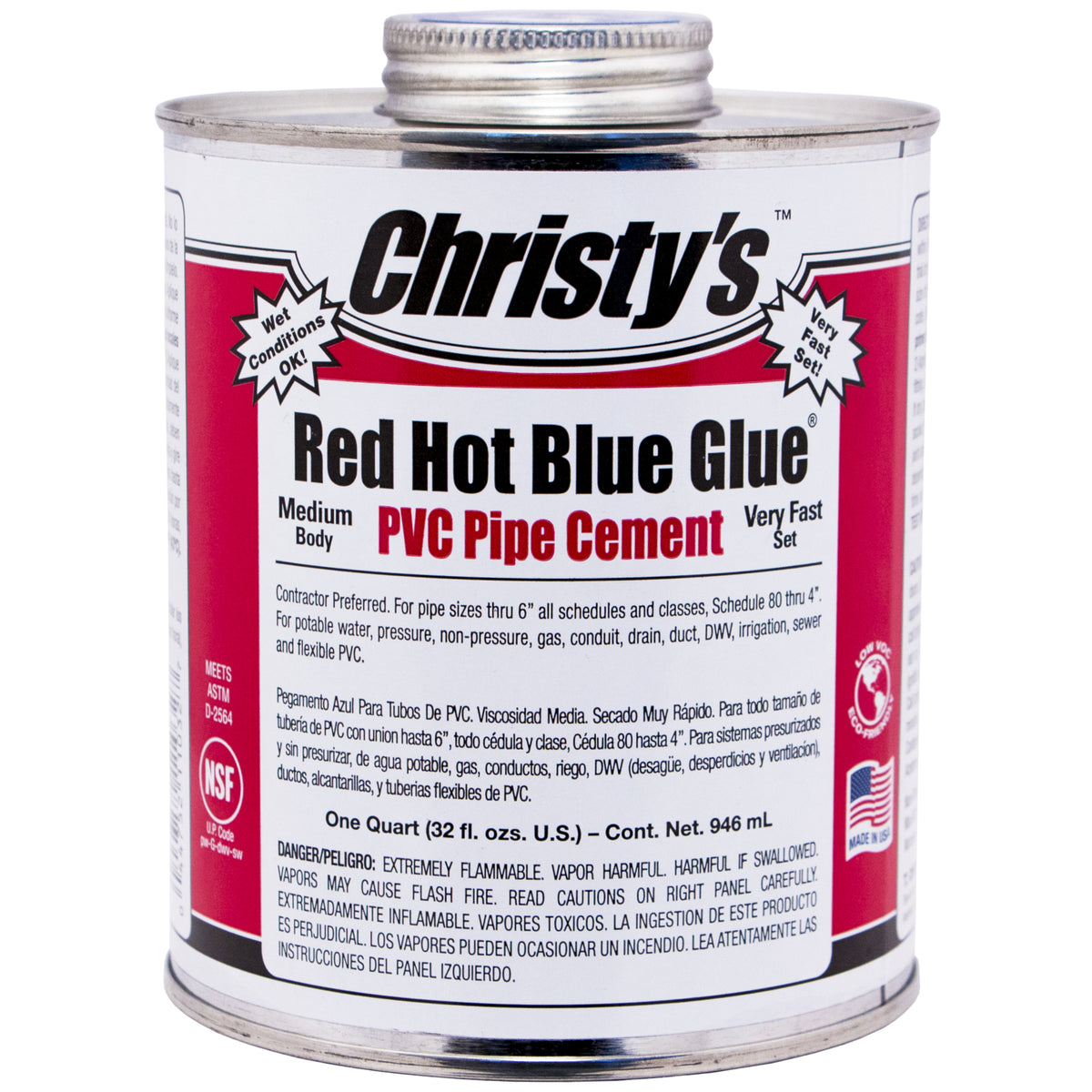 QT LOW VOC RED HOT BLUE GLUE