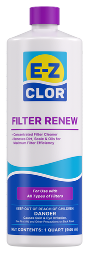 E-Z Clor Filter Renew 1 Qt Bottle