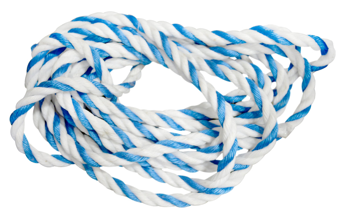 .75" BLUE/WHITE POOL ROPE