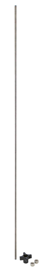 TIE ROD W/ KNOB & LOCK NUTS