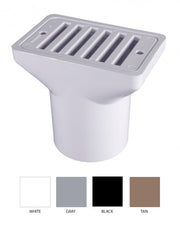 WHITE GUTTER DRAIN