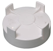 3" THREADED CAP WHITE
