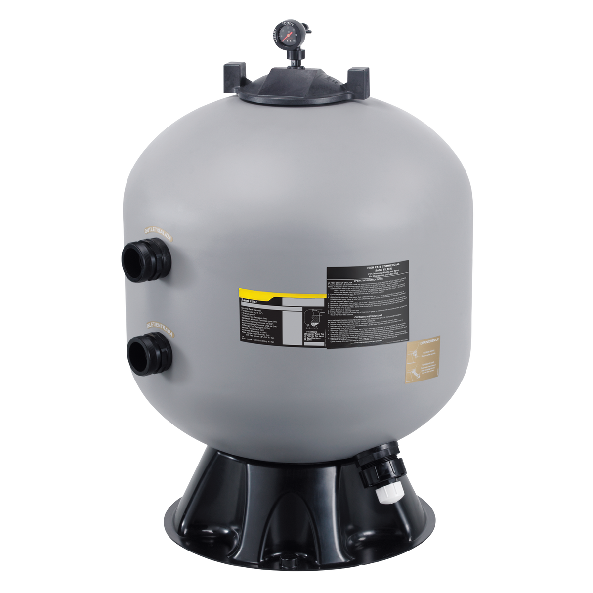 24" Side Mount Sand Filter